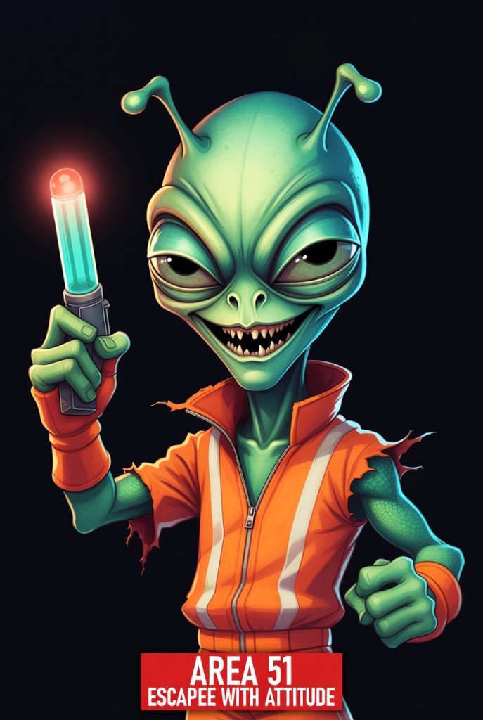 Area 51 Escapee With Attitude fighter