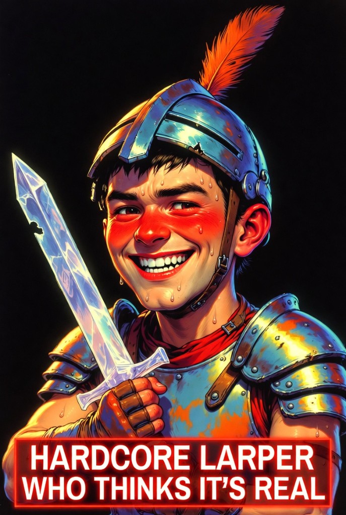 Hardcore LARPer Who Thinks It's Real fighter