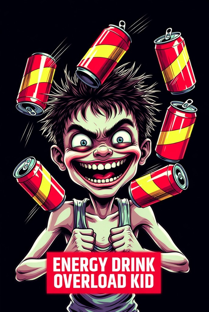 Energy Drink Overload Kid fighter