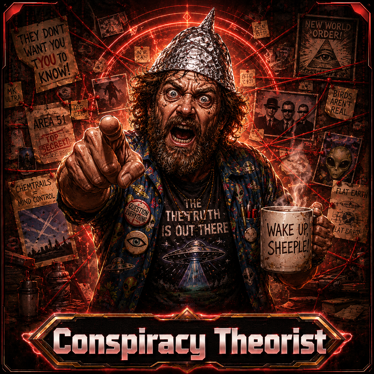 Conspiracy Theorist opponent portrait