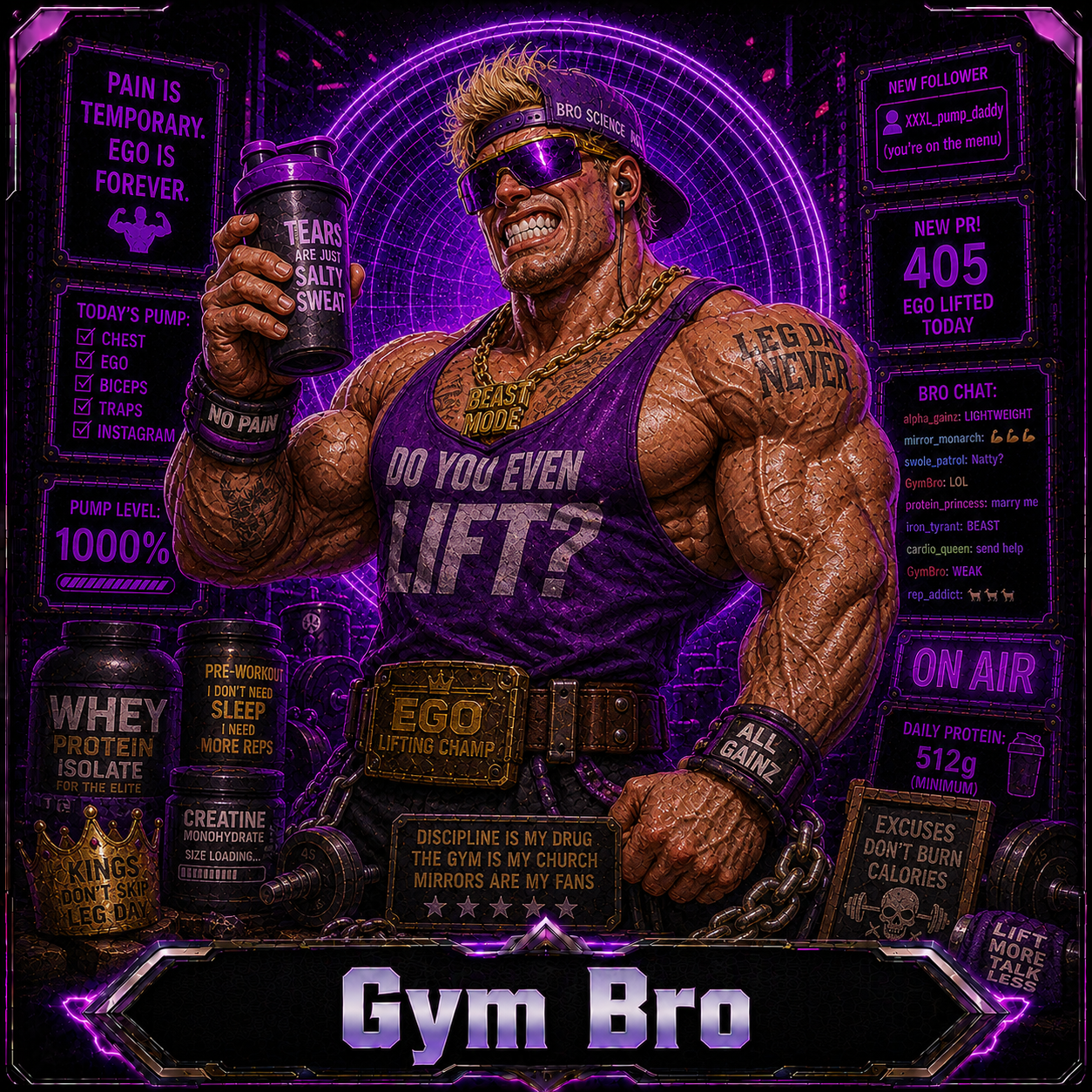 Gym Bro opponent portrait