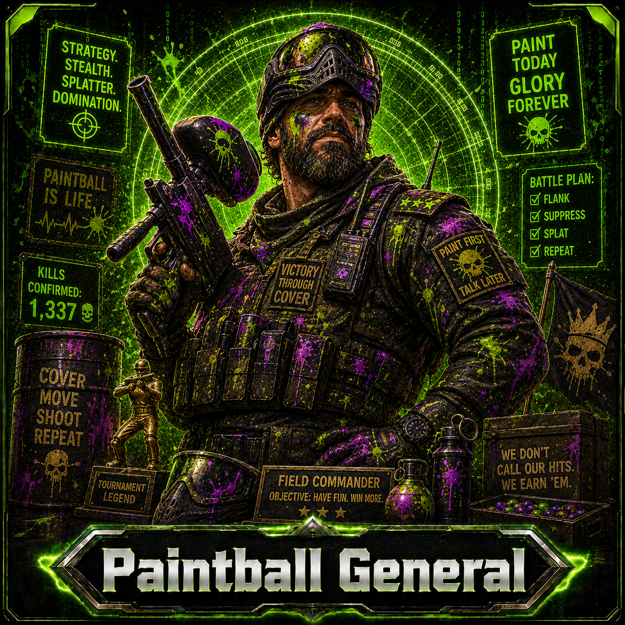 Paintball General opponent portrait