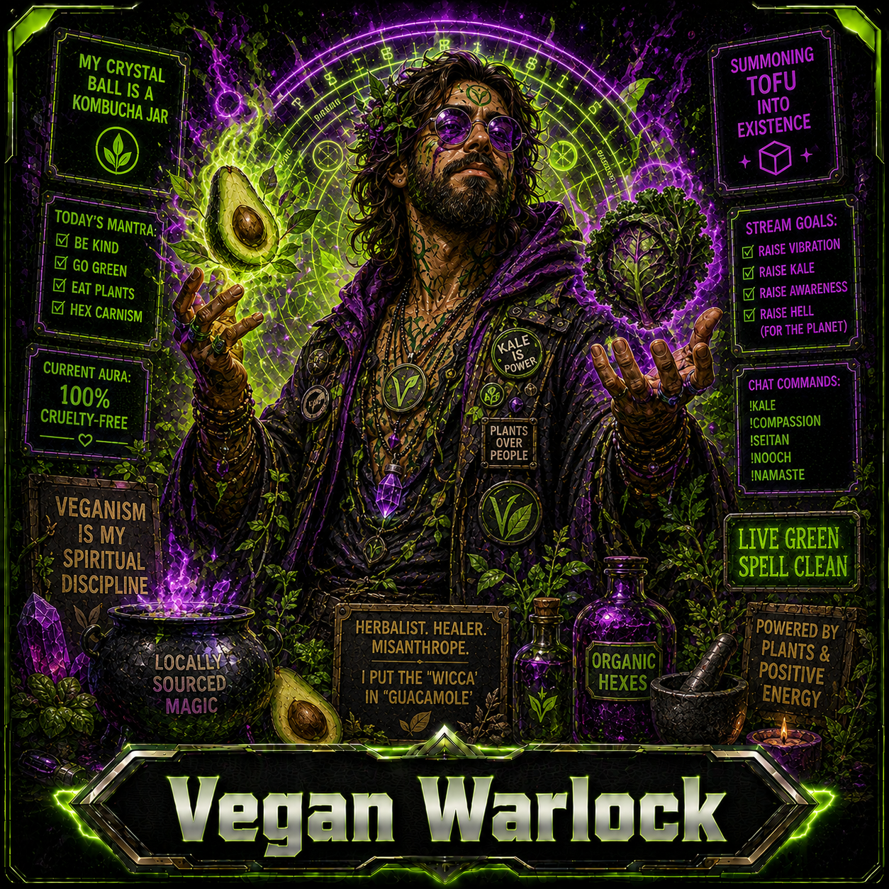 Vegan Warlock opponent portrait